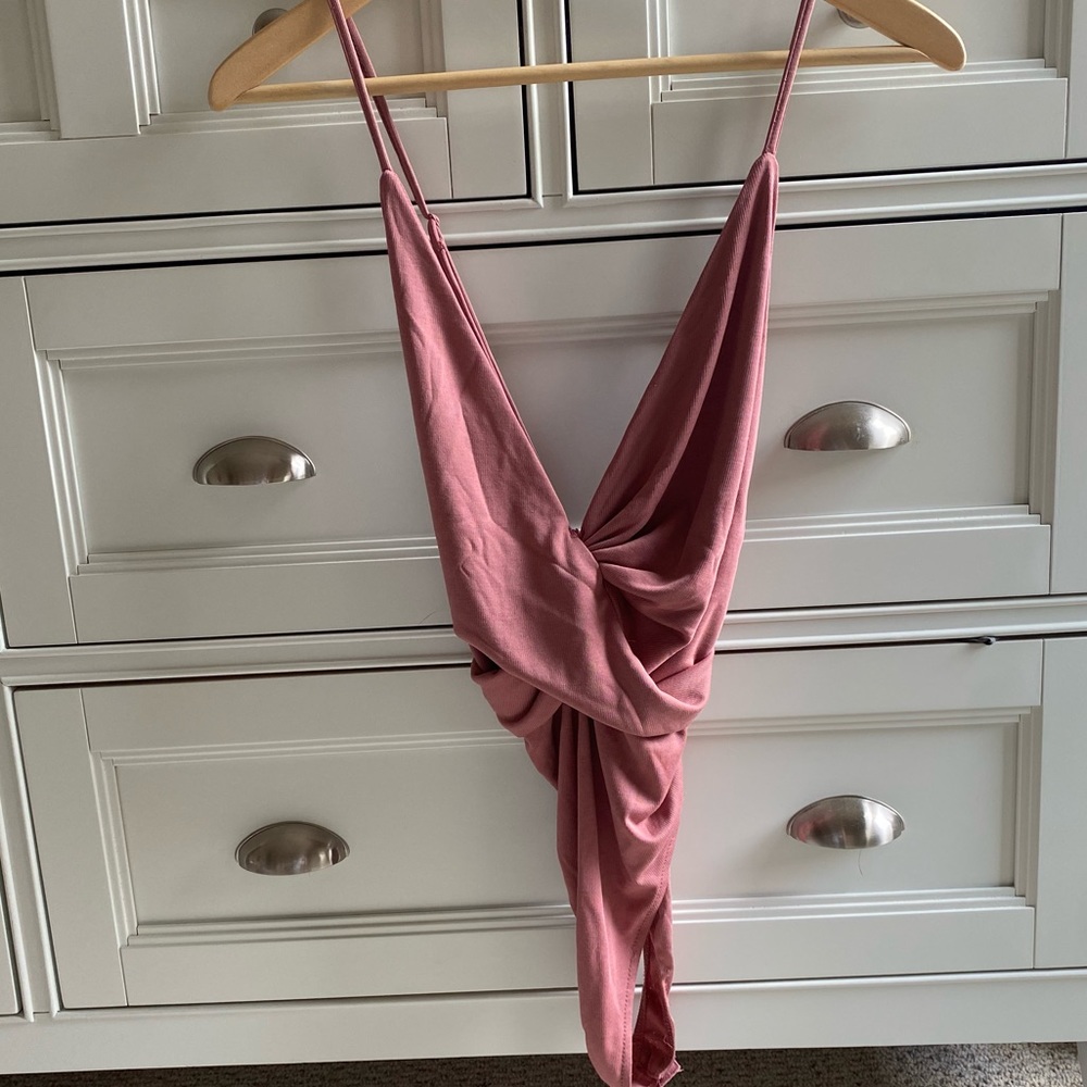 lulu’s deep cross bodysuit